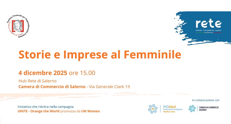 Storie e imprese al femminile evento del 4 dicembre 2025